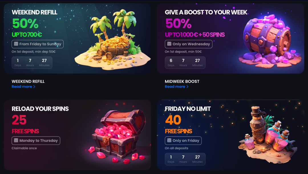 Monaco Jack Bonuses